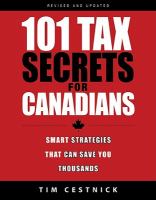101 tax secrets for Canadians  smart strategies that can save you thousands