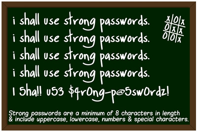 I Shall Use Strong Passwords I Shall Use Strong Passwords