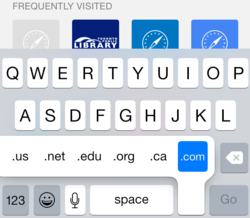 Internet domain shortcut