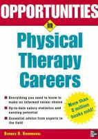Opportunities in physical therapy careers