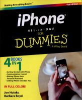 IPhone All-in-One For Dummies 4th edition