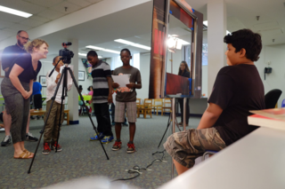 TDSRC kids learning to make a flim