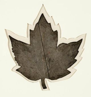 Leather maple leaf