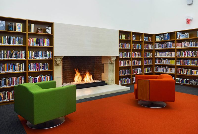 Bloor Gladstone Branch Toronto Public Library fireplace.