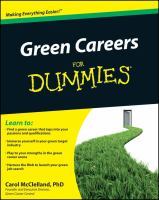 Green careers dummies
