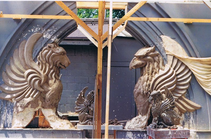 Griffins with their miniatures