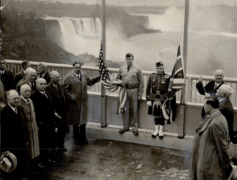 On November 3, 1941 the rainbow bridge at Niagara Falls was formally opened