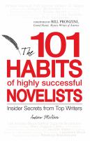 The 101 habits of highly successful novelists