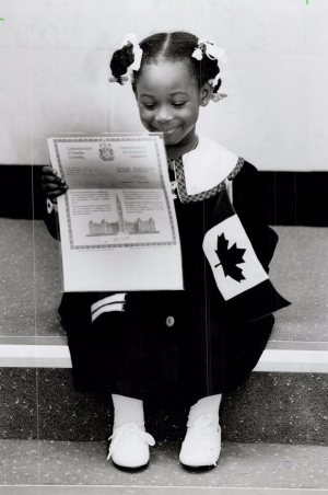 Little Girl with Canada Flag Little Girl with Canada Flag