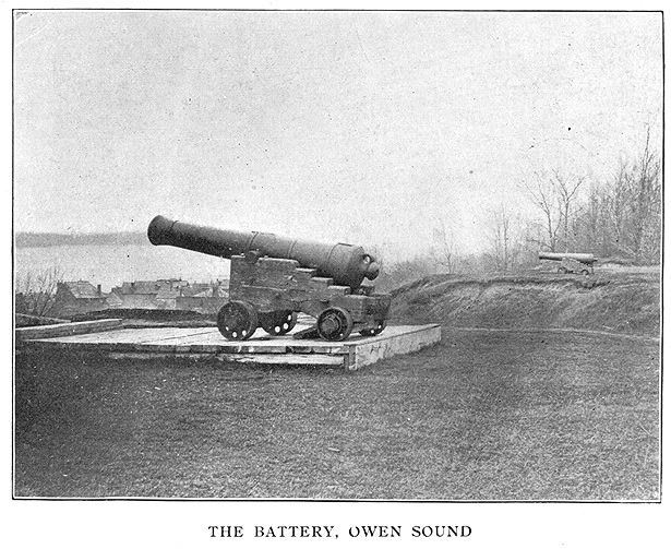 Cannons in The Battery  Owen Sound