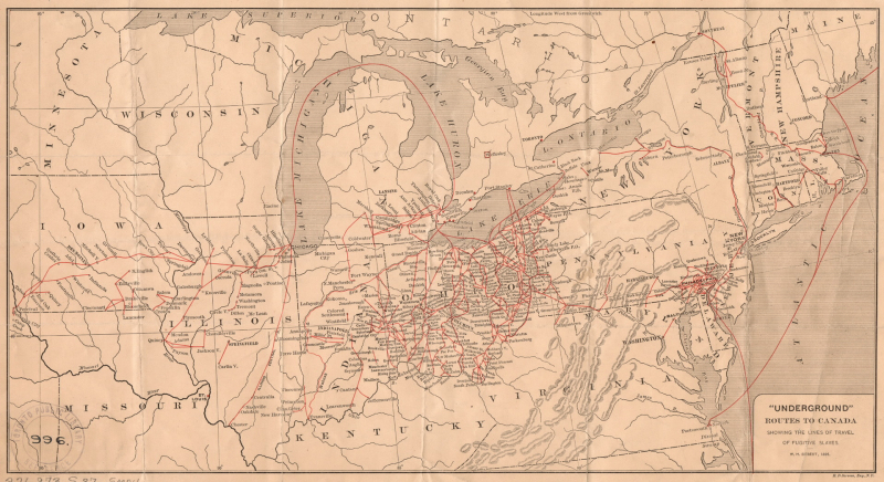 Underground Railroad Routes to Canada