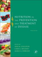 Nutrition in the prevention and treatment of disease. Nutrition in the prevention and treatment of disease.