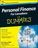 Personal Finance for Canadians for Dummies Personal Finance for Canadians for Dummies