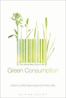 Green consumption  the global rise of eco-chic