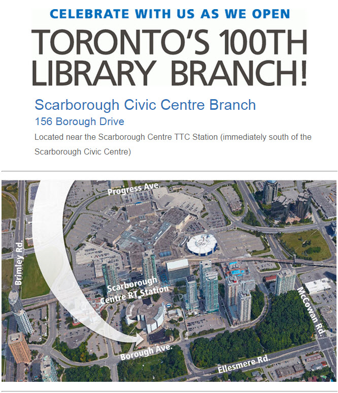 Scarborough Civic Centre Branch Opening Invite Scarborough Civic Centre Branch Opening Invite