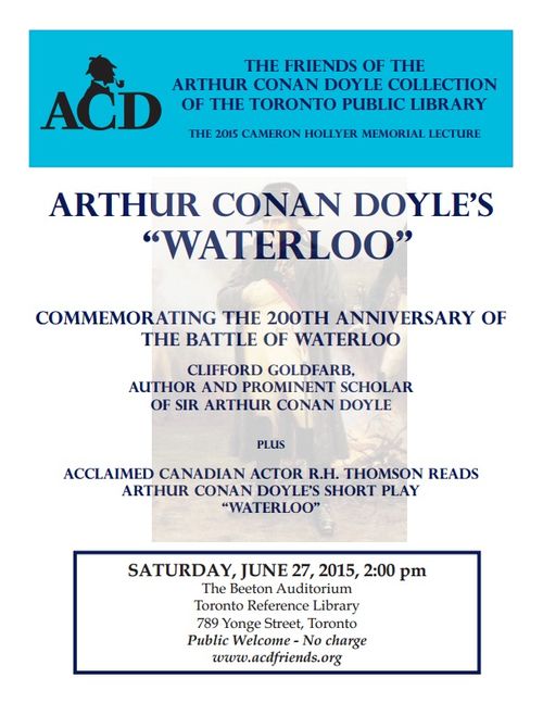 The 2015 Cameron Hollyer Memorial Lecture