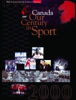Canada : our century in sport Canada : our century in sport