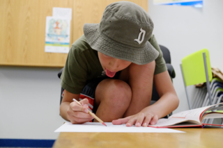 TDSRC kids learning to make a flim