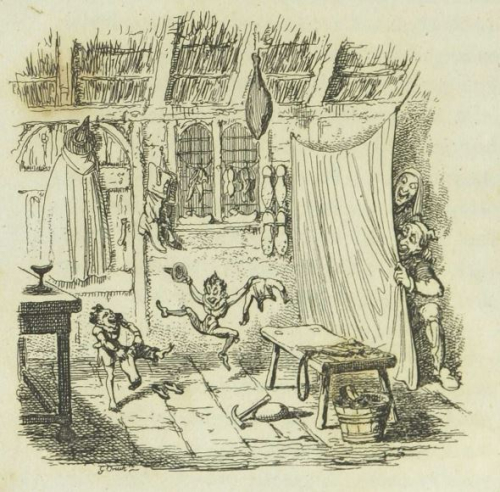 George Cruikshank for “The Elves and the Shoemaker,” German Popular Stories 