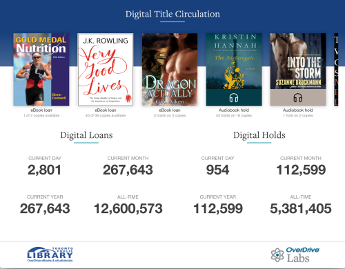 Toronto Public Library Ebook Use Dashboard Image