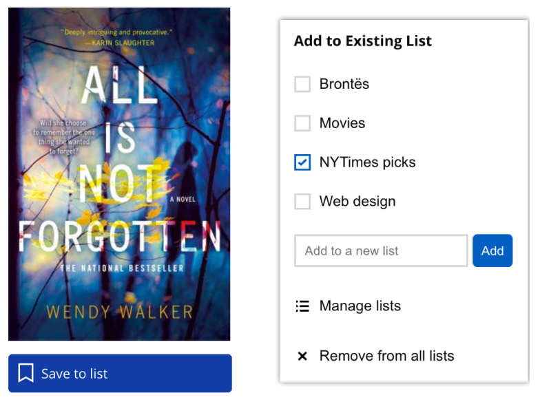 Save-items-make-lists