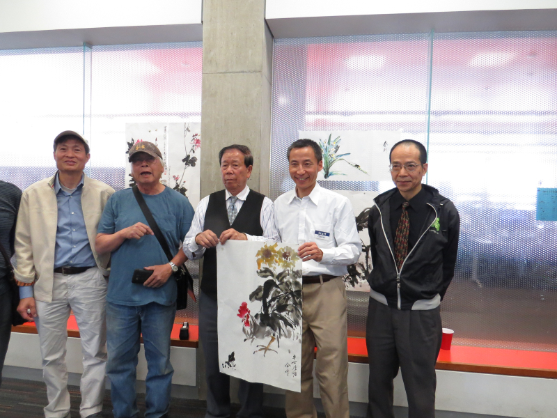 TPL staff Guikang with part of the artist delegate from OCAA TPL staff Guikang with part of the artist delegate from OCAA