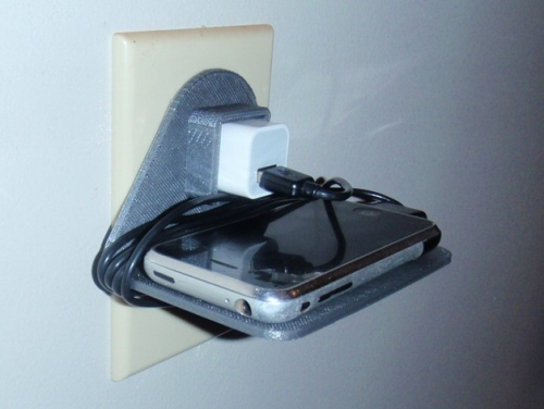 Wall outlet cellphone holder Wall outlet cellphone holder