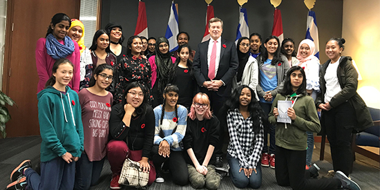 A Room of Your Own book club members with Mayor John Tory A Room of Your Own book club members with Mayor John Tory