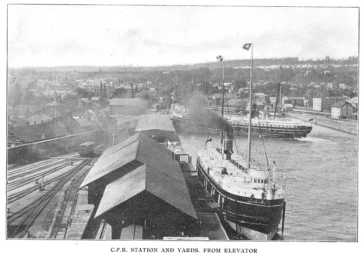 C P R Station and Yards  from Elevator