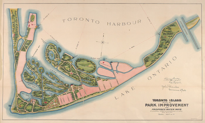 Toronto Island plan of park improvement and proposed water ways to accompany a report of commissioner of parks dated Dec. 15th 1903 maps-r-101 Toronto Island plan of park improvement and proposed water ways to accompany a report of commissioner of parks dated Dec. 15th 1903 maps-r-101