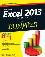 Excel 2013 all-in-one for dummies