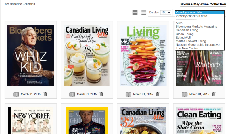 Manage Checked Out Magazines