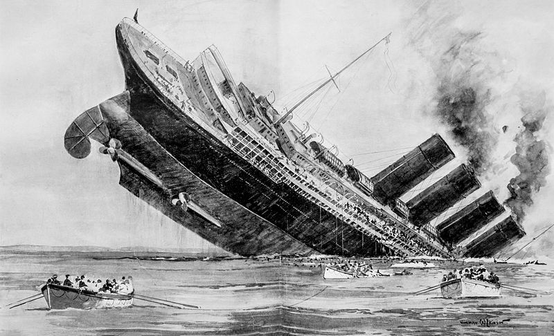 Sinking of the Lusitania London Illus News Sinking of the Lusitania London Illus News