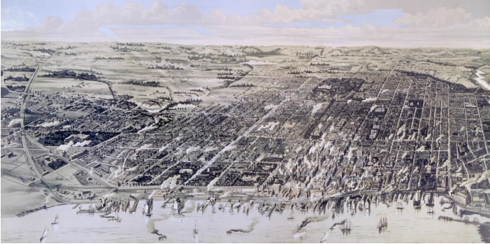 Bird's eye 1886 Bird's eye 1886