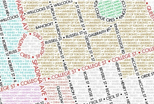 Typographic Map of Toronto