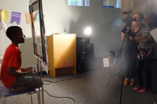 TDSRC kids learning to make a flim