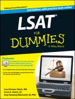 LSAT for Dummies LSAT for Dummies