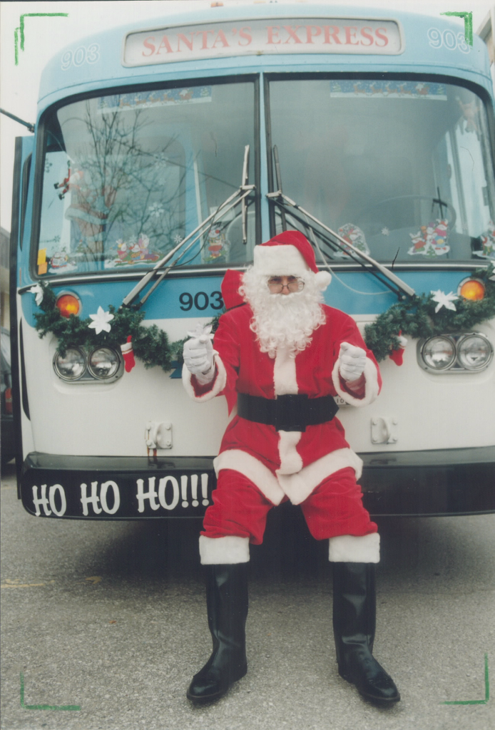 Santa and the bus 1993