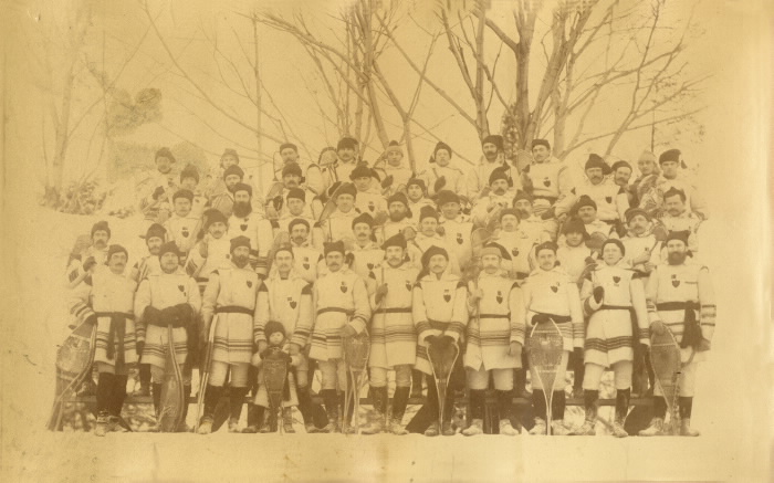 1885 Brockville snow shoe club February 20th, 1885 Murray & Son photographer