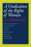 A vindication of the rights of woman