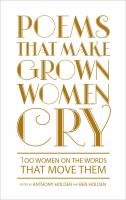 Poems that makes grown women cry