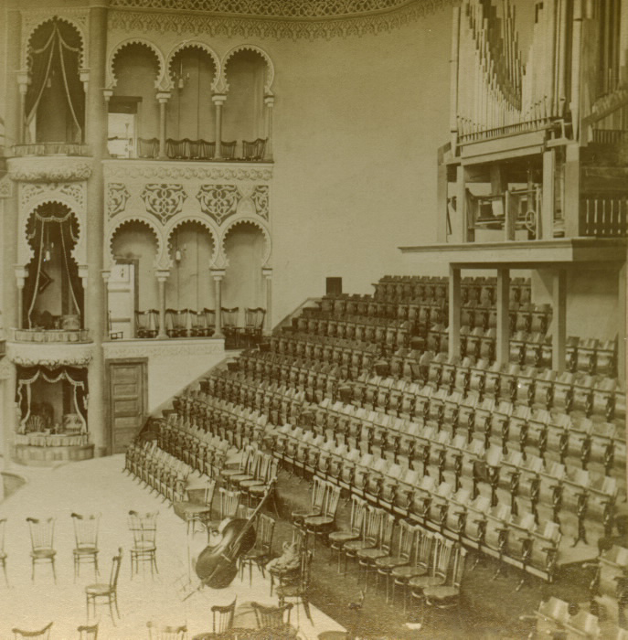 Massey Hall, Shuter St., s.w. corner Victoria St.; INTERIOR by B.W. Kilburn