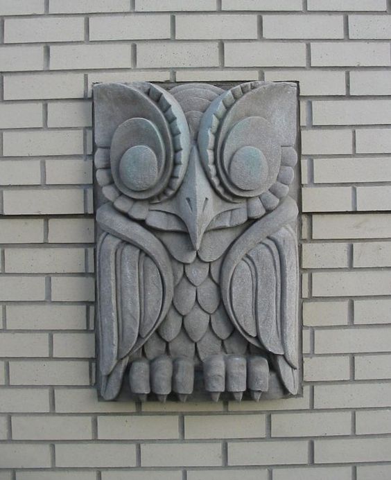 Owl relief from Pinterest Owl relief from Pinterest