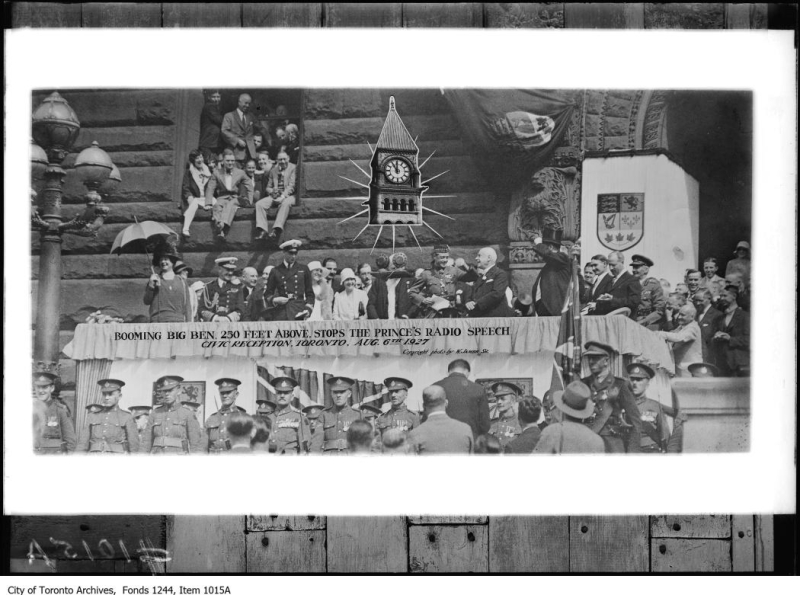 Edward Prince of Wales and Prince George at Toronto City Hall August 6 1927 Edward Prince of Wales and Prince George at Toronto City Hall August 6 1927