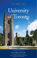 University of Toronto the campus guide an architectural tour University of Toronto the campus guide an architectural tour