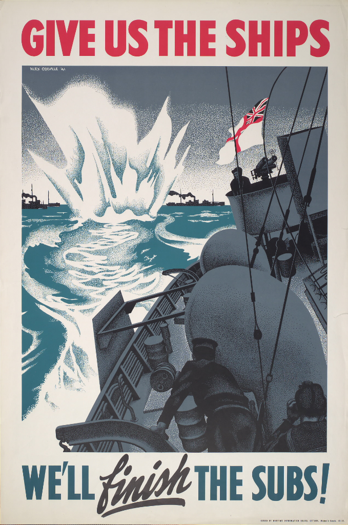 Give us the ships, poster by Alex Colville