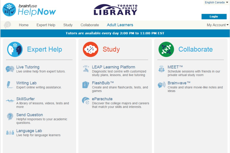 Brainfuse screenshot