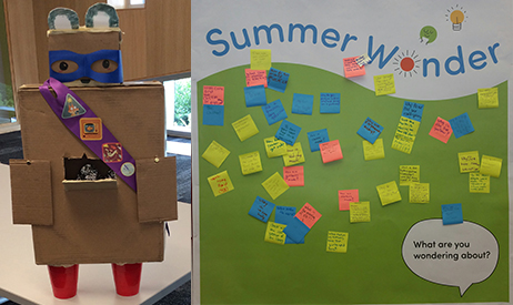 Summer wonder robot and idea wall