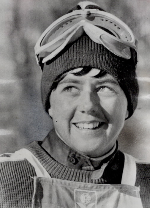 Portrait of downhill skier Nancy Greene Portrait of downhill skier Nancy Greene