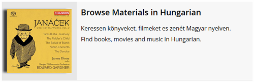 Browse Materials in Hungarian